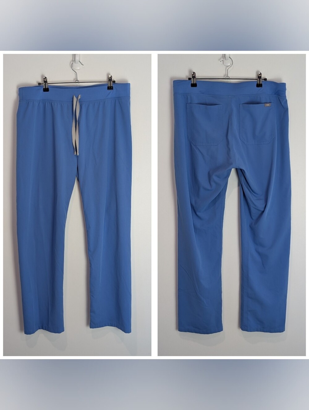 Figs Livingston Scrub Pants Size L Ceil Blue